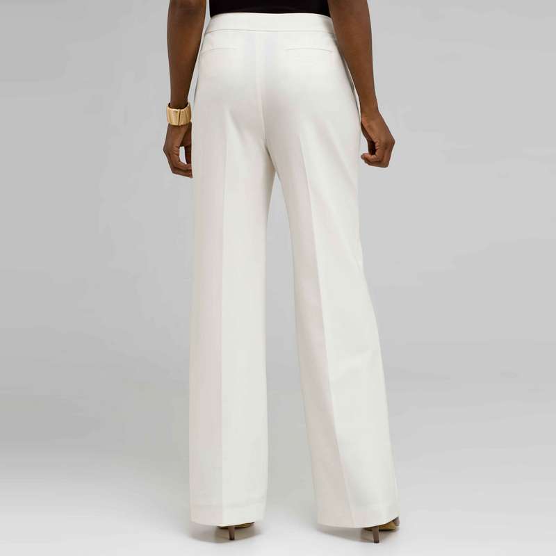 Flat Front Classic Pant, Bone, large image number 1