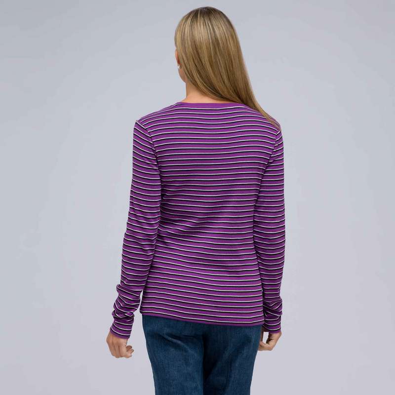 Long Sleeve Crew Neck Top, , large image number 1